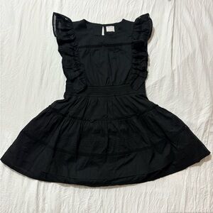 Crewcuts Black Girls Dress Eyelet Detail- 100% Cotton